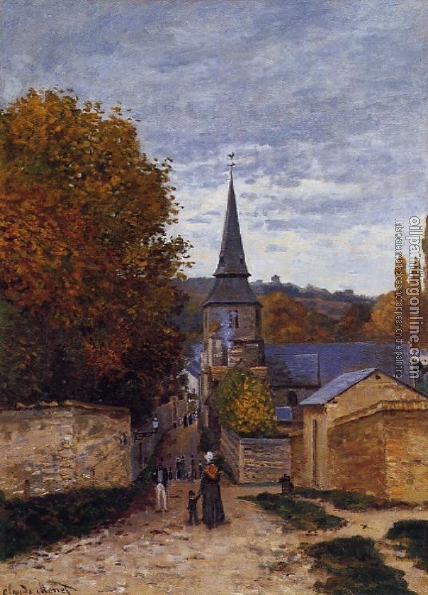 Monet, Claude Oscar - Street in Sainte-Adresse